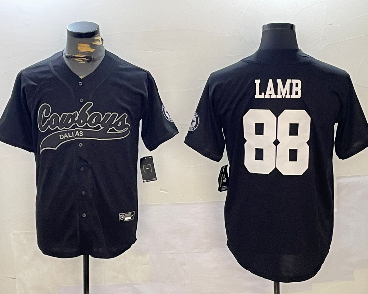 Men's Dallas Cowboys CeeDee Lamb #88 Black Alternate Jersey