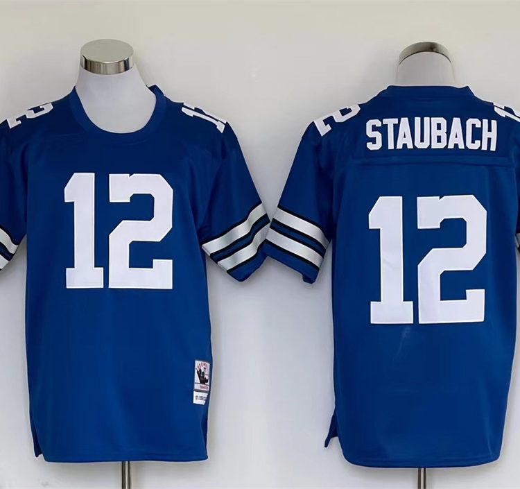 Men's Dallas Cowboys Roger Staubach Mitchell & Ness Blue Legacy Jersey