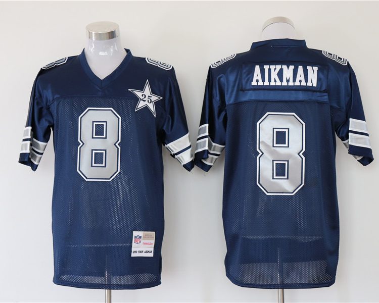 Men's Dallas Cowboys Troy Aikman Mitchell & Ness Navy Legacy Jersey