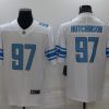 Men's Detroit Lions Aidan Hutchinson #97 White Jersey