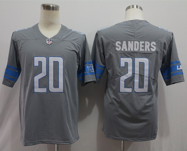Men's Detroit Lions Barry Sanders #20 Gray Retired Vapor Limited Jersey