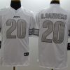 Men's Detroit Lions Barry Sanders #20 White Jersey