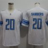 Men's Detroit Lions Barry Sanders #20 White Team Jersey
