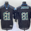 Men's Detroit Lions Calvin Johnson #81 Black Jersey