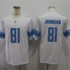 Men's Detroit Lions Calvin Johnson #81 White Jersey