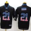Men's Detroit Lions Reggie Bush #21 Black Jersey