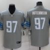 Men's Detroit Lions Aidan Hutchinson #97 Gray Jersey
