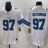 Men's Detroit Lions Aidan Hutchinson #97 White Vapor F.U.S.E. Limited Jersey