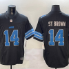 Men's Detroit Lions Amon-Ra St. Brown #14 Black Alternate Jersey