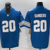 Men's Detroit Lions Barry Sanders #20 Blue Vapor F.U.S.E. Limited Jersey