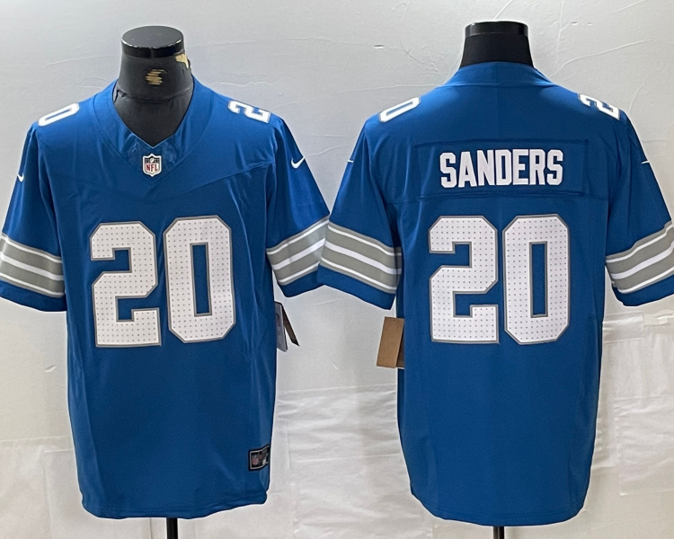 Men's Detroit Lions Barry Sanders #20 Blue Vapor F.U.S.E. Limited Jersey