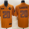 Men's Detroit Lions Barry Sanders #20 Brown 2023 Salute To Service Retired Limited Jersey