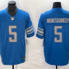 Men's Detroit Lions David Montgomery #5 Blue Jersey