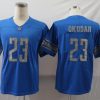 Men's Detroit Lions Jeff Okudah #23 Blue Jersey