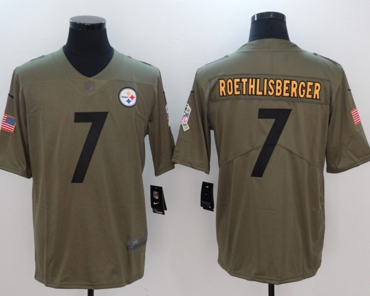 Men's Pittsburgh Steelers Ben Roethlisberger #7 Brown Alternate Jersey