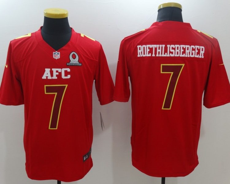 Men's Pittsburgh Steelers Ben Roethlisberger #7 Red Jersey