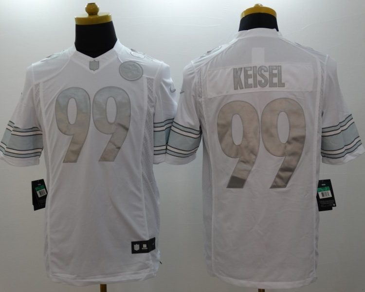 Men's Pittsburgh Steelers Brett Keisel #99 White Jersey