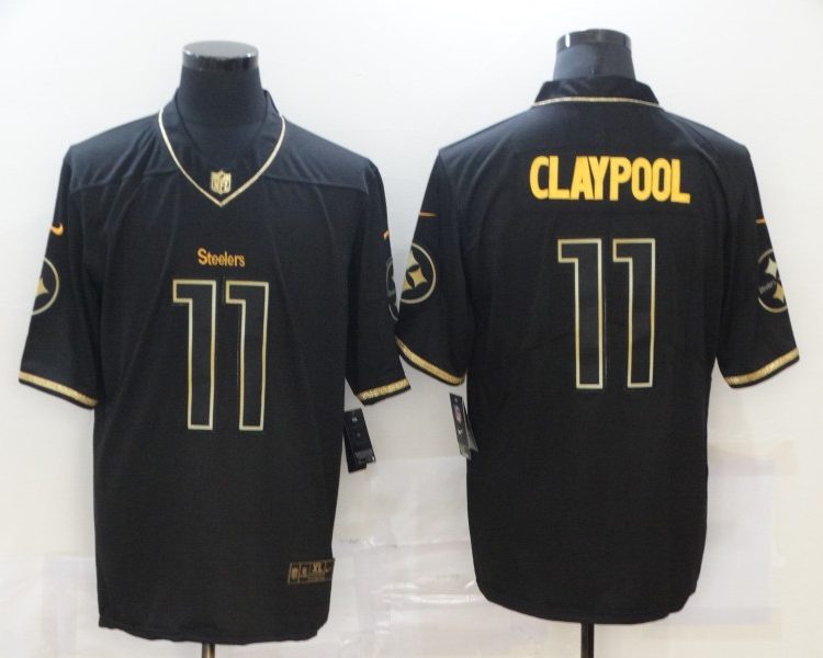 Men's Pittsburgh Steelers Chase Claypool #11 Black Alternate Jersey