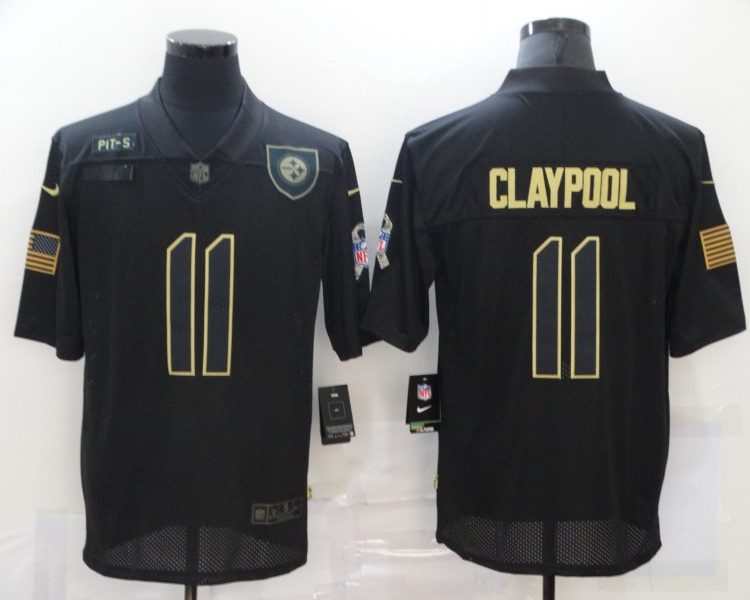 Men's Pittsburgh Steelers Chase Claypool 2020 Salute To Service Limited Jersey