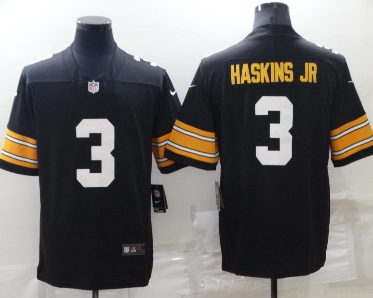 Men's Pittsburgh Steelers Dwayne Haskins Jr. #3 Black Jersey