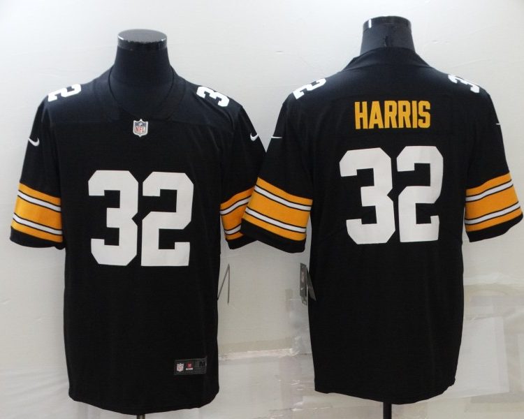 Men's Pittsburgh Steelers Franco Harris #32 Black Jersey