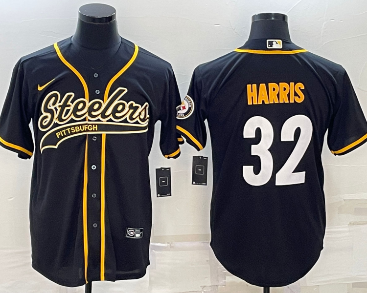 Men's Pittsburgh Steelers Franco Harris #32 Black Vapor Limited Jersey