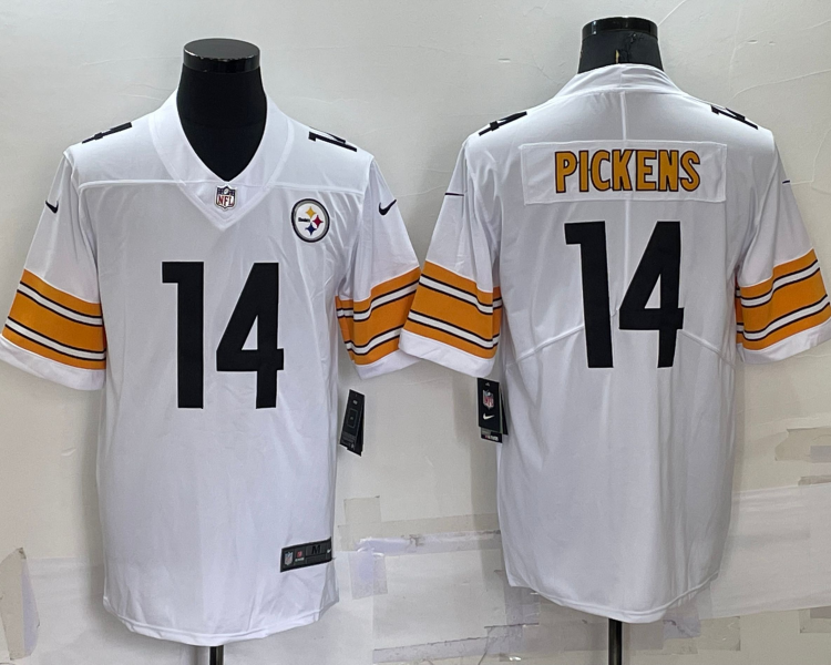 Men's Pittsburgh Steelers George Pickens #14 White Jersey
