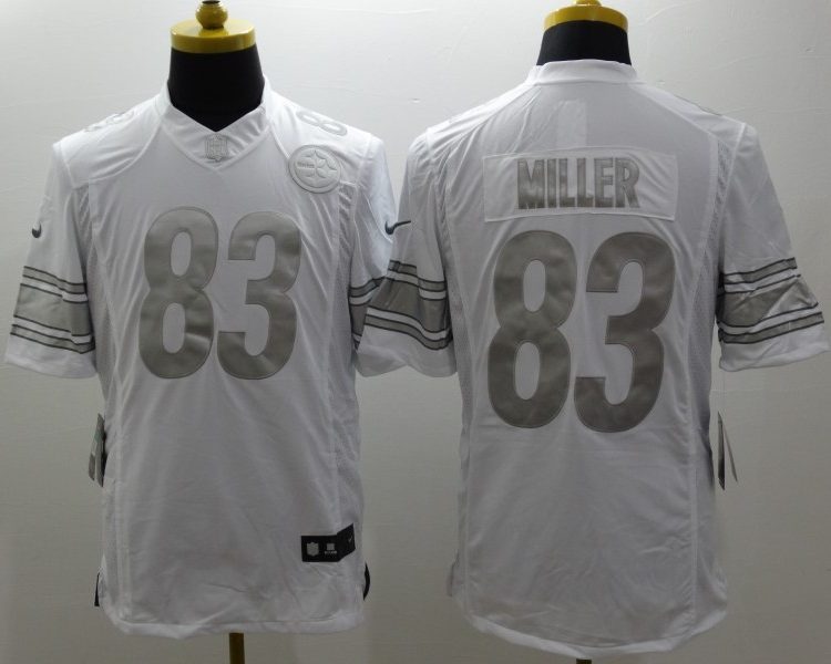 Men's Pittsburgh Steelers Heath Miller #83 White Jersey