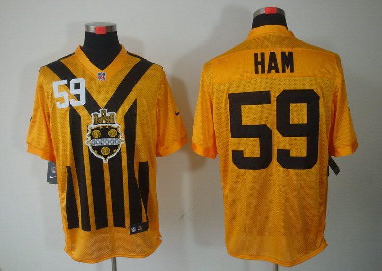 Men's Pittsburgh Steelers Jack Ham #59 Gold Jersey