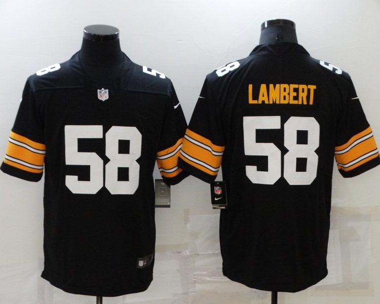 Men's Pittsburgh Steelers Jack Lambert #58 Black Jersey