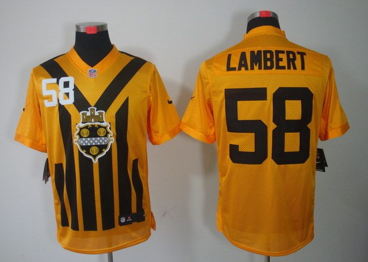 Men's Pittsburgh Steelers Jack Lambert #58 Gold Jersey
