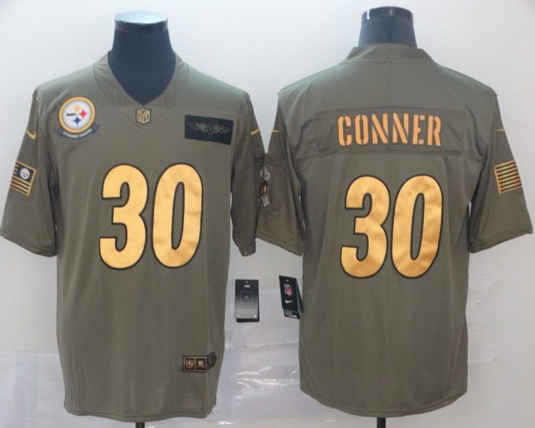 Men's Pittsburgh Steelers James Conner #30 Brown Jersey