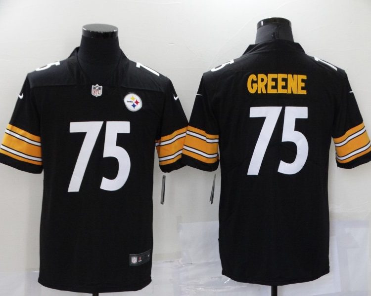 Men's Pittsburgh Steelers Joe Greene #75 Black Jersey
