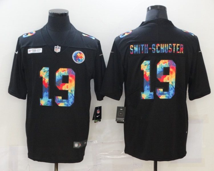 Men's Pittsburgh Steelers JuJu Smith-Schuster #19 Black Jersey