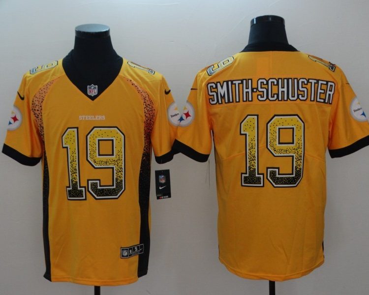 Men's Pittsburgh Steelers JuJu Smith-Schuster #19 Gold Jersey