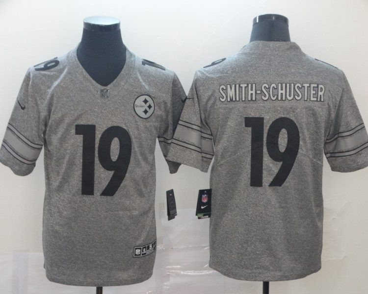 Men's Pittsburgh Steelers JuJu Smith-Schuster #19 Gray Alternate Jersey