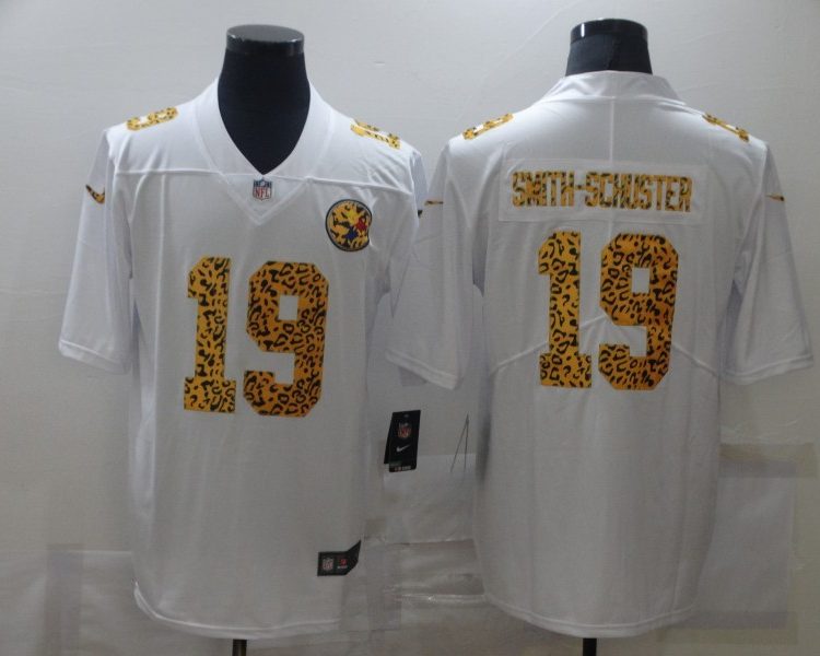 Men's Pittsburgh Steelers JuJu Smith-Schuster #19 White Jersey