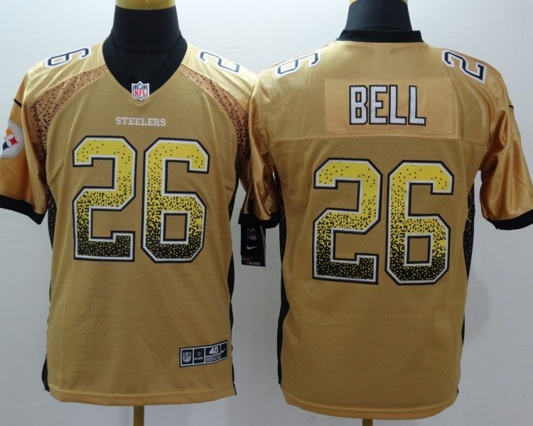 Men's Pittsburgh Steelers LeVeon Bell #26 Gold Jersey
