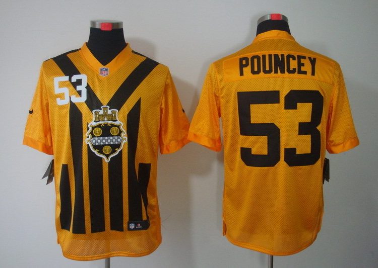 Men's Pittsburgh Steelers Maurkice Pouncey #53 Gold Jersey