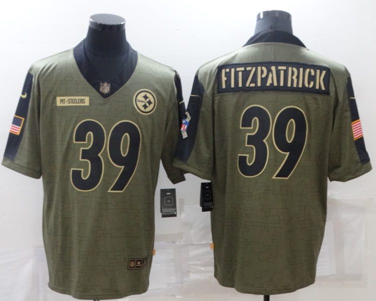 Men's Pittsburgh Steelers Minkah Fitzpatrick #39 Brown Jersey