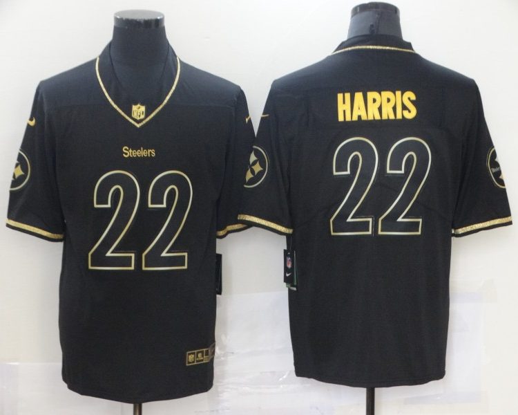 Men's Pittsburgh Steelers Najee Harris #22 Black Jersey