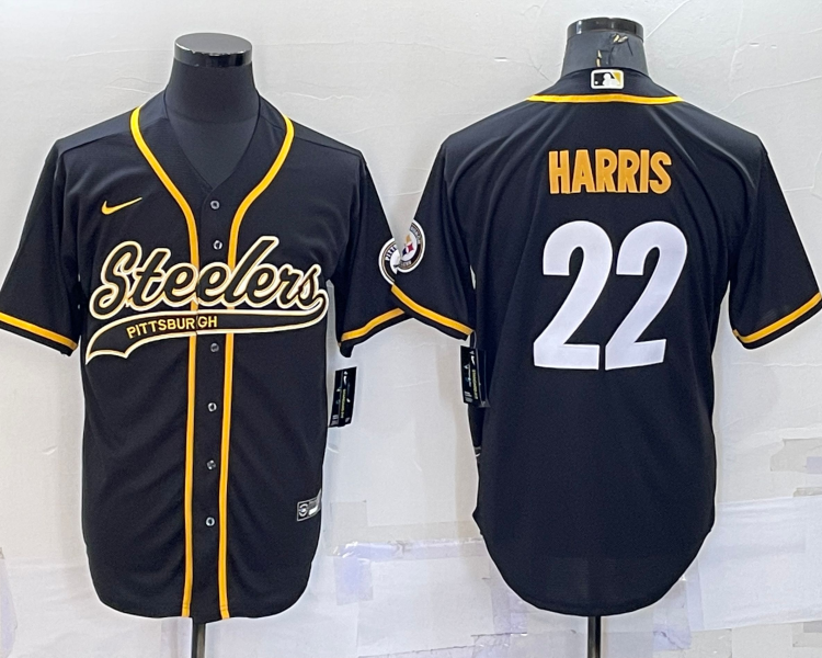 Men's Pittsburgh Steelers Najee Harris #22 Black Vapor Limited Jersey