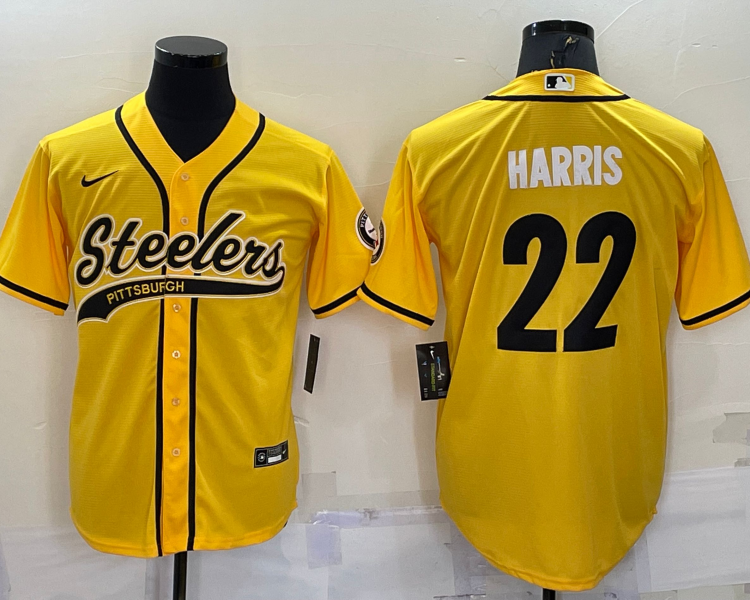 Men's Pittsburgh Steelers Najee Harris #22 Yellow Jersey