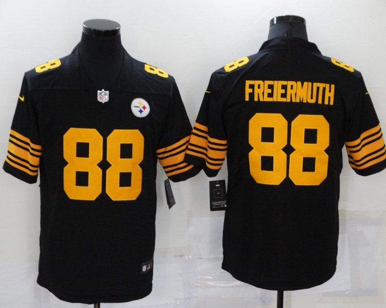 Men's Pittsburgh Steelers Pat Freiermuth #88 Black Alternate Legend Jersey