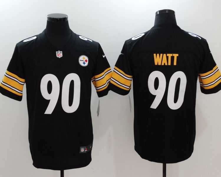 Men's Pittsburgh Steelers T.J. Watt #90 Black Jersey