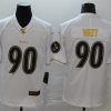 Men's Pittsburgh Steelers T.J. Watt #90 White Alternate Jersey