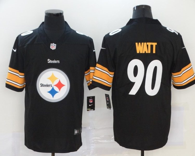 Men's Pittsburgh Steelers T.J. Watt Black Alternate Jersey