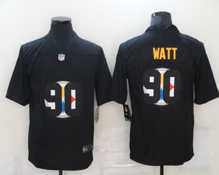Men's Pittsburgh Steelers T.J. Watt Black Retired Jersey