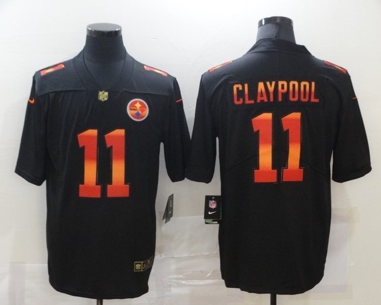 Men's Pittsburgh Steelers #11 Chase Claypool Black Jersey