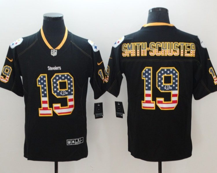 Men's Pittsburgh Steelers #19 JuJu Smith-Schuster Black Alternate Jersey